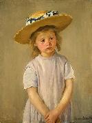 Mary Cassatt Child in a Straw Hat Spain oil painting artist